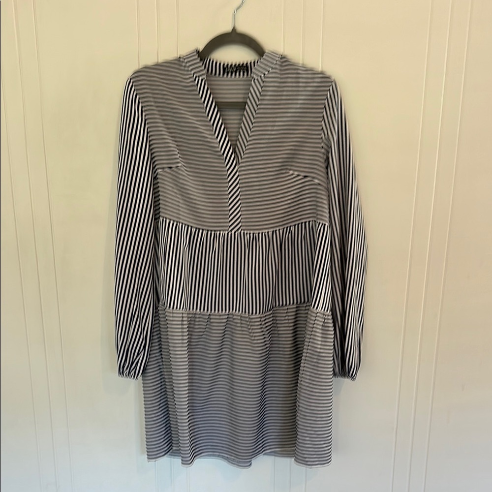 Coastal, Navy and White Striped Summer Fun Dress